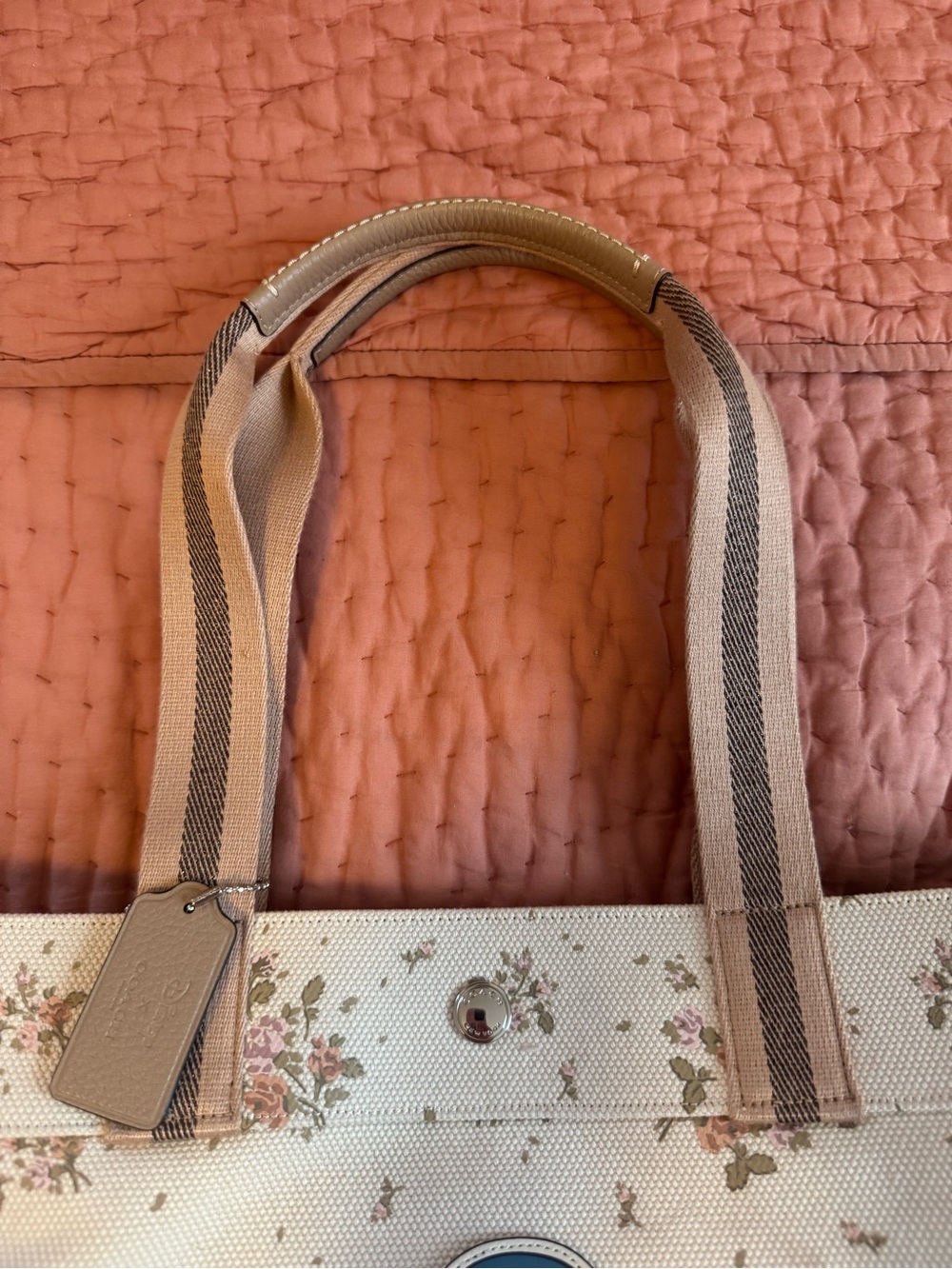Limited Edition Disney X Coach Tote Bag With Rose Bouquet Print And Dumbo 91119 - Picture 4 of 7